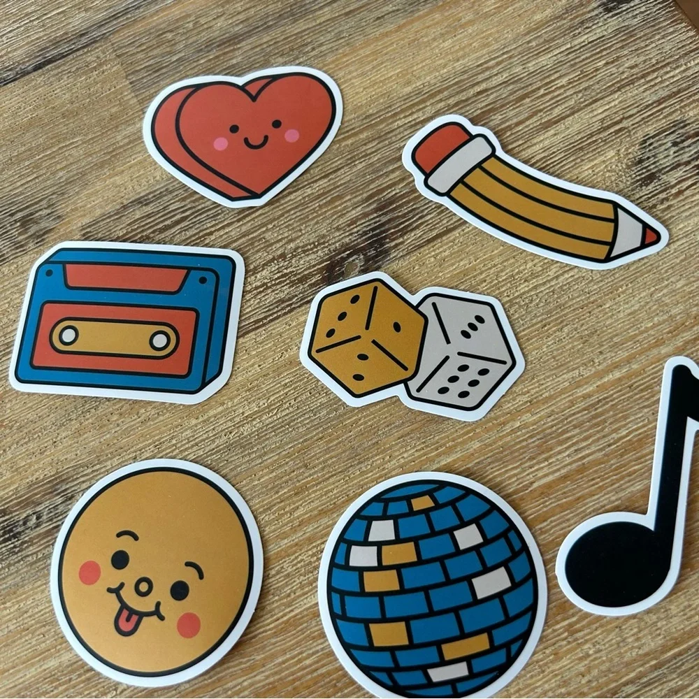 Set of 20!  Cute Vinyl Waterproof Stickers